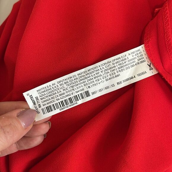 Zara Red mini dress - Picture 4 of 4